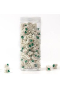 CrystalTech Transparent Mechanical Switch Kit-green and white striped